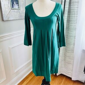 Splendid Emerald Green 3/4 Sleeve Pima Cotton/Modal Dress